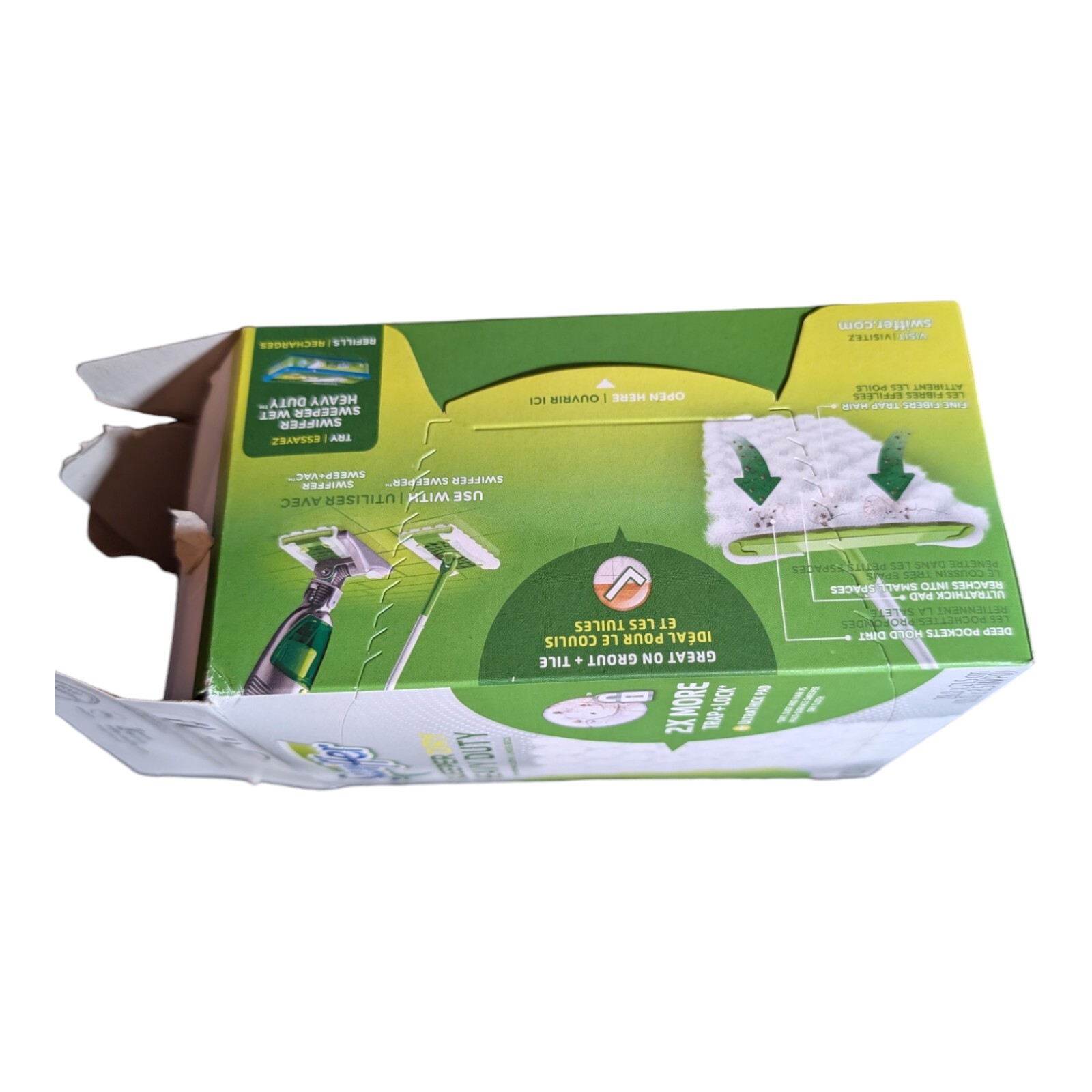 Swiffer HEAVY DUTY Ultra Thick SWEEPER DRY Sweeping Mop Cloth Pad Refills ~ 10ct