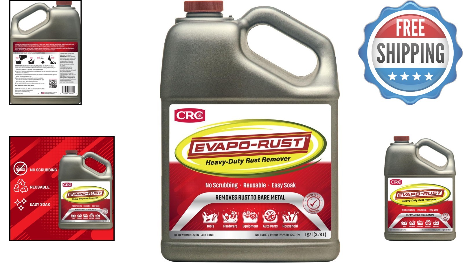 Non-Corrosive 128 oz. Rust Remover for Household & Industrial Use – Easy to Use