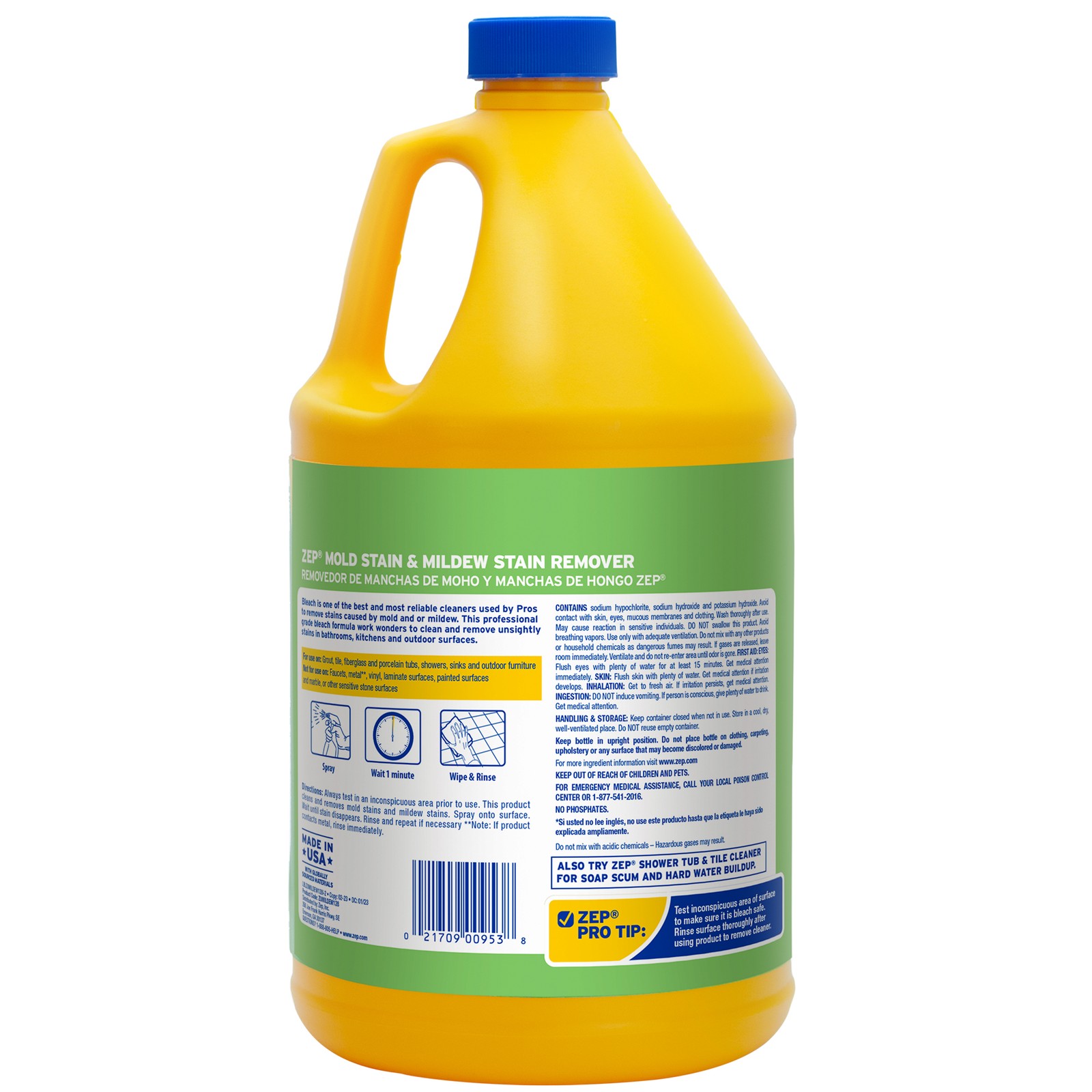 Zep Mold Stain and Mildew Stain Remover – 1 Gallon (Case of 2) ZUMILDEW1282 –