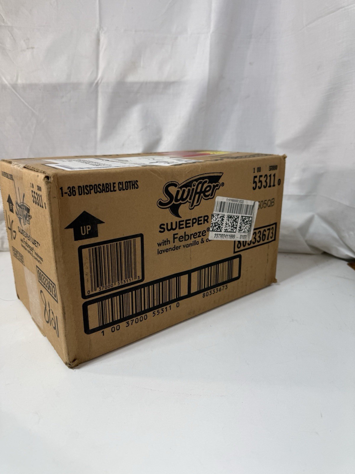 Swiffer Sweeper Wet Refills Febreze Lavender Vanilla 55311 Bulk Case Pack 1-36ct