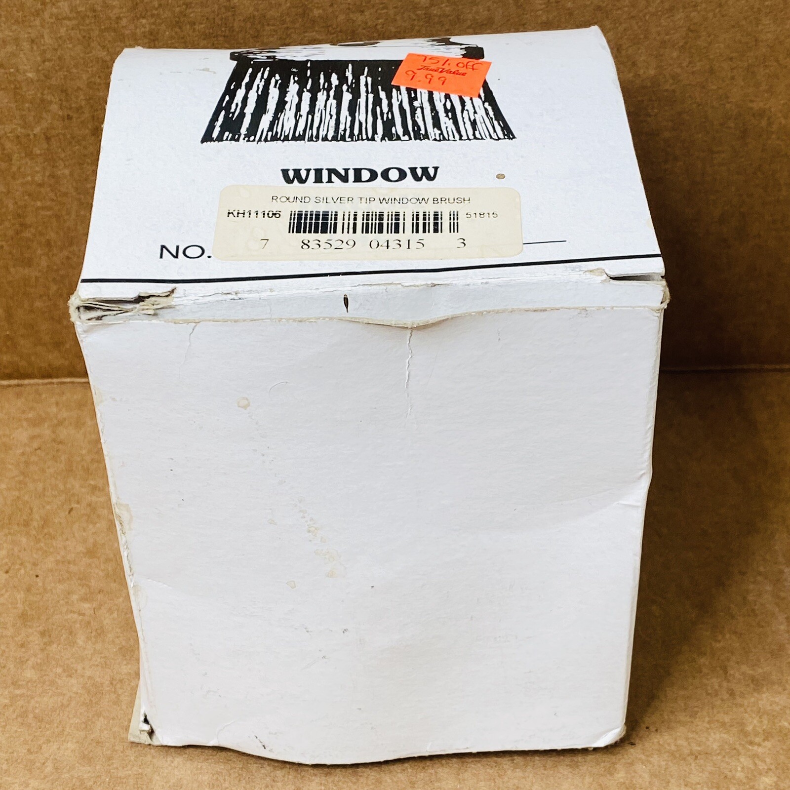 Window BRUSH ROUND Silver Tip FLOW THRU COMMERCIAL INDUSTRIAL KH11106 51815 New