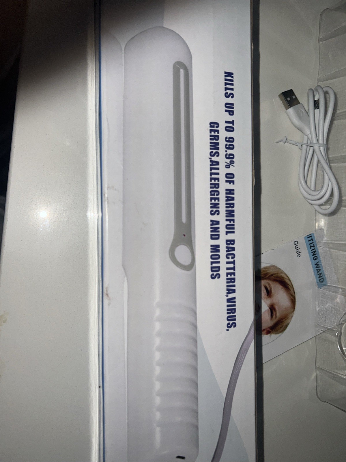 Sanitizing Wand Clean Up To 99.9cteria, Virus Germ,allergen And Molds