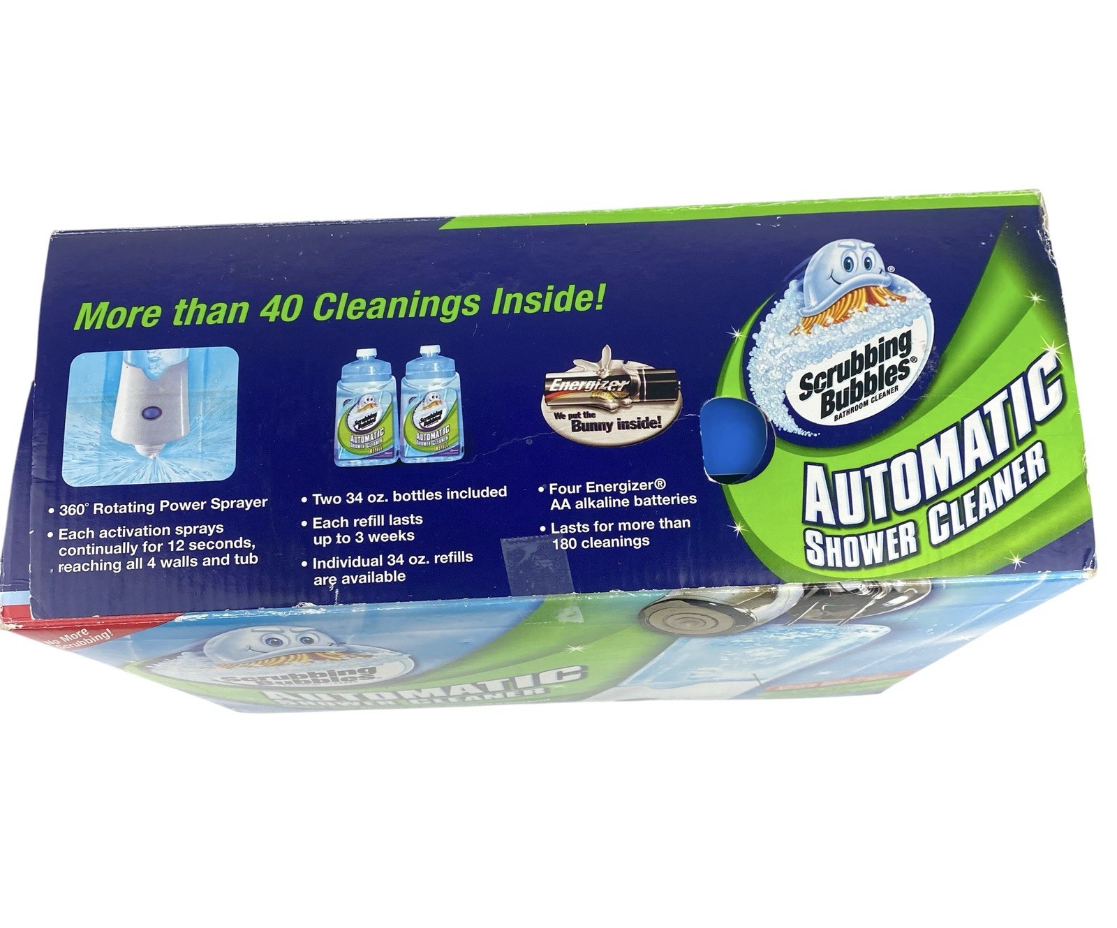 Scrubbing Bubbles Automatic Shower Cleaner Sprayer Kit 2 Refill Bottles READ