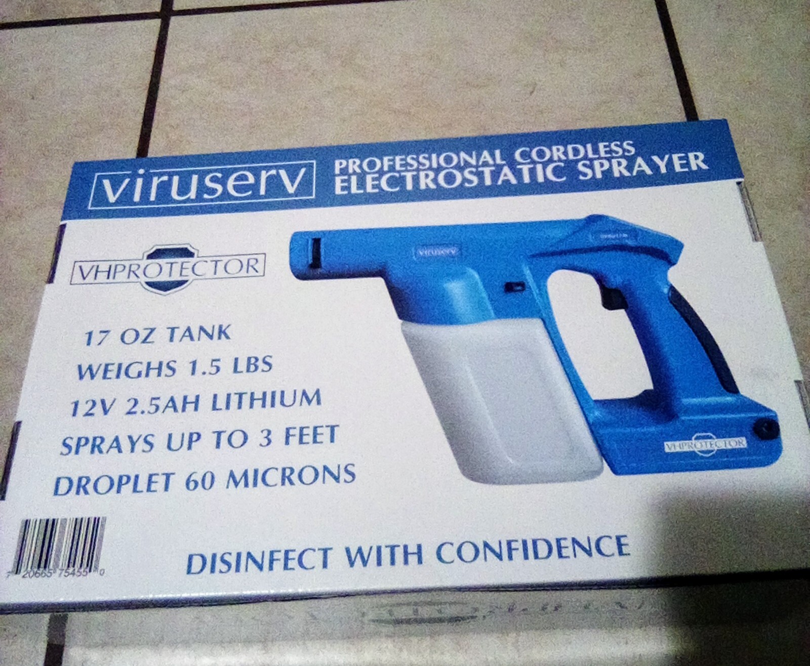 Viruserv Professional cordless Electrostatic Sprayer