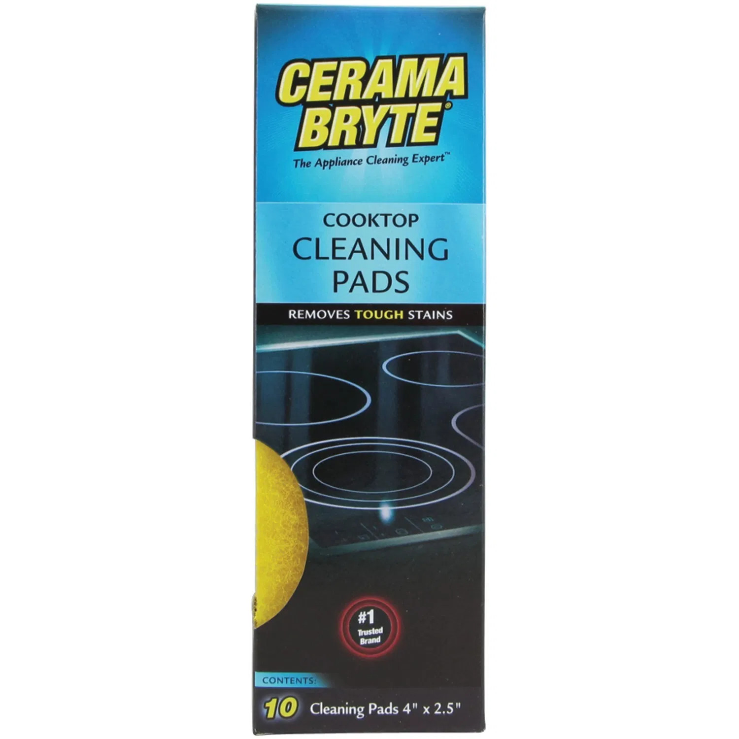Cerama Bryte 29106 Ceramic Cooktop Cleaning Pads, 10 Pk
