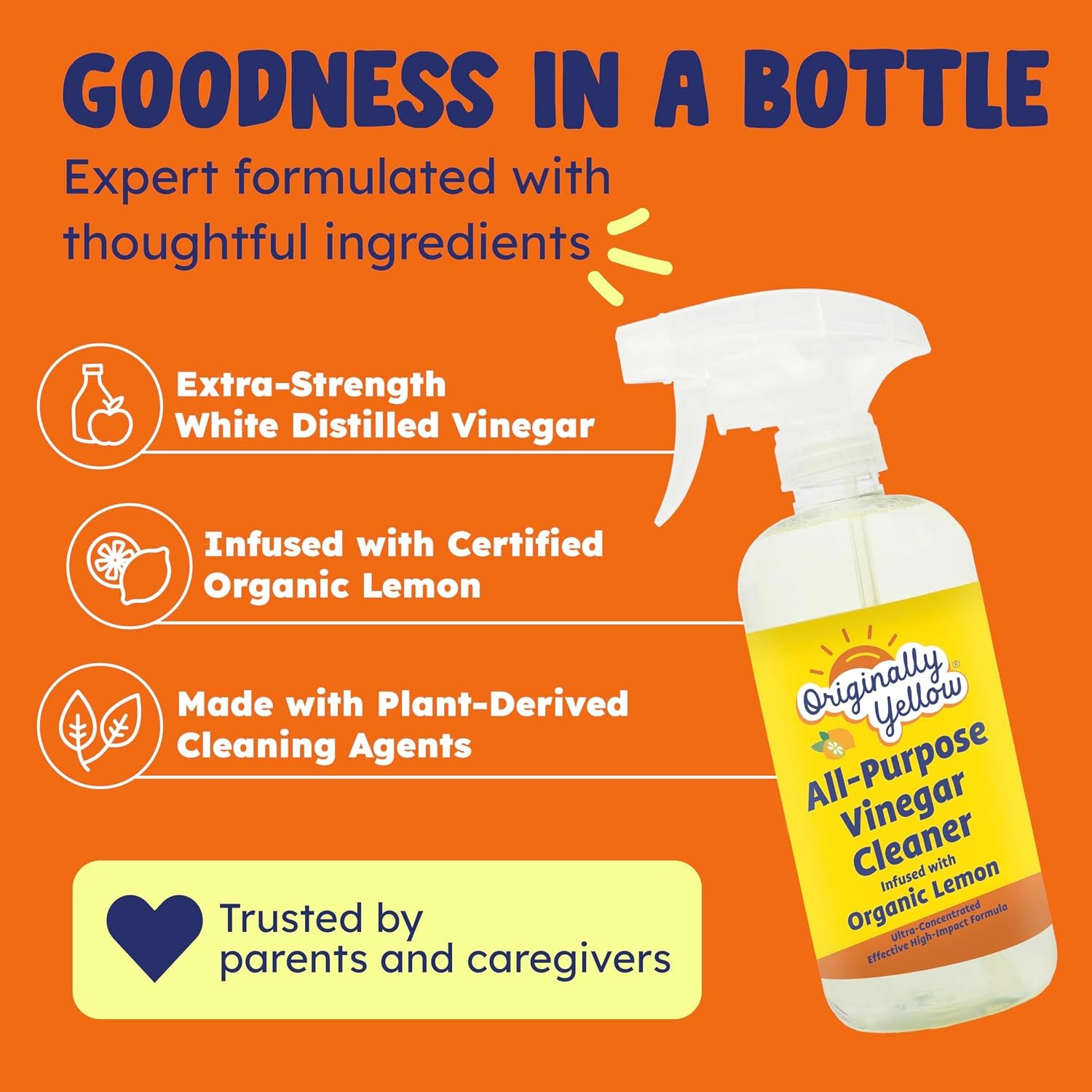 Originally Yellow Vinegar All Purpose Cleaner Spray 3 Pack