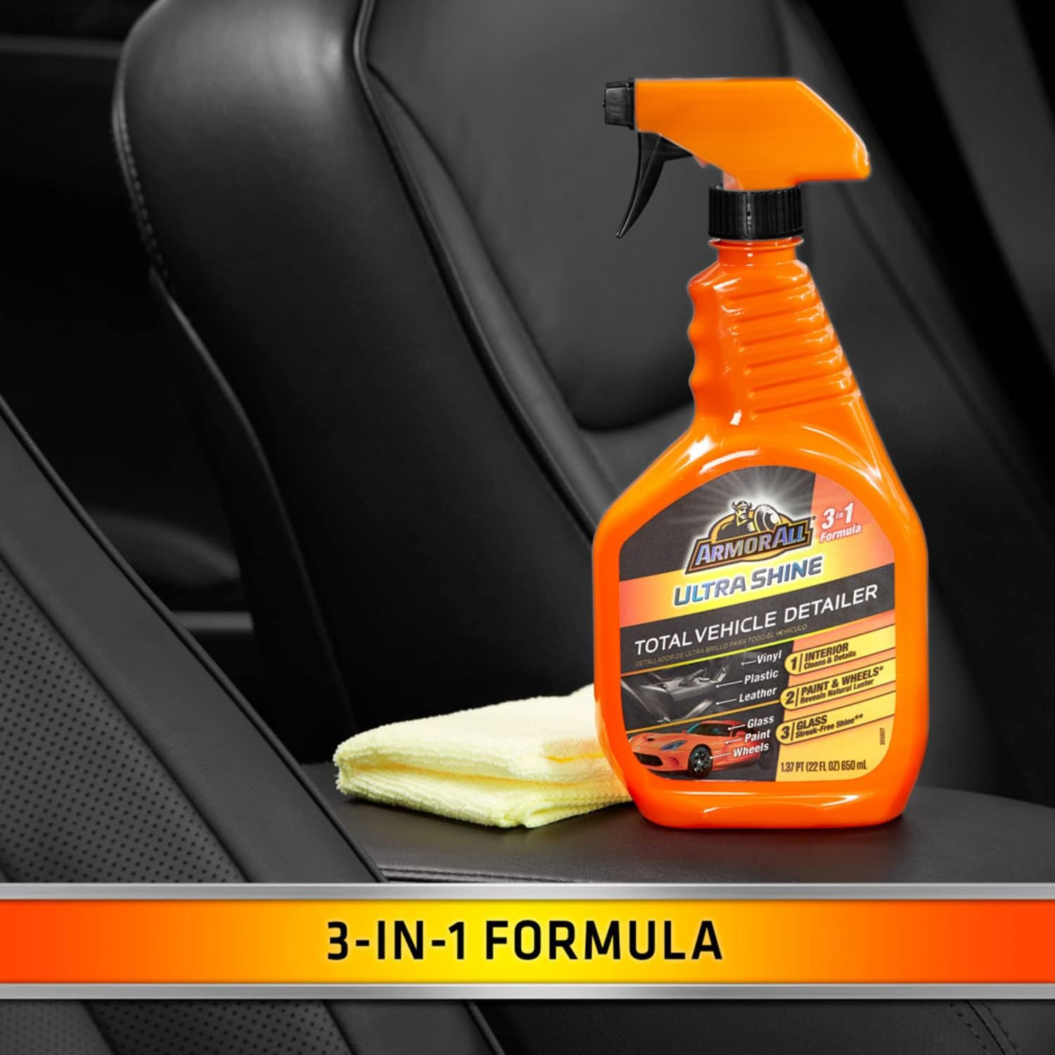 Ultra Shine Total Vehicle Detailer by , Car Detailer Spray for Interior and Exte