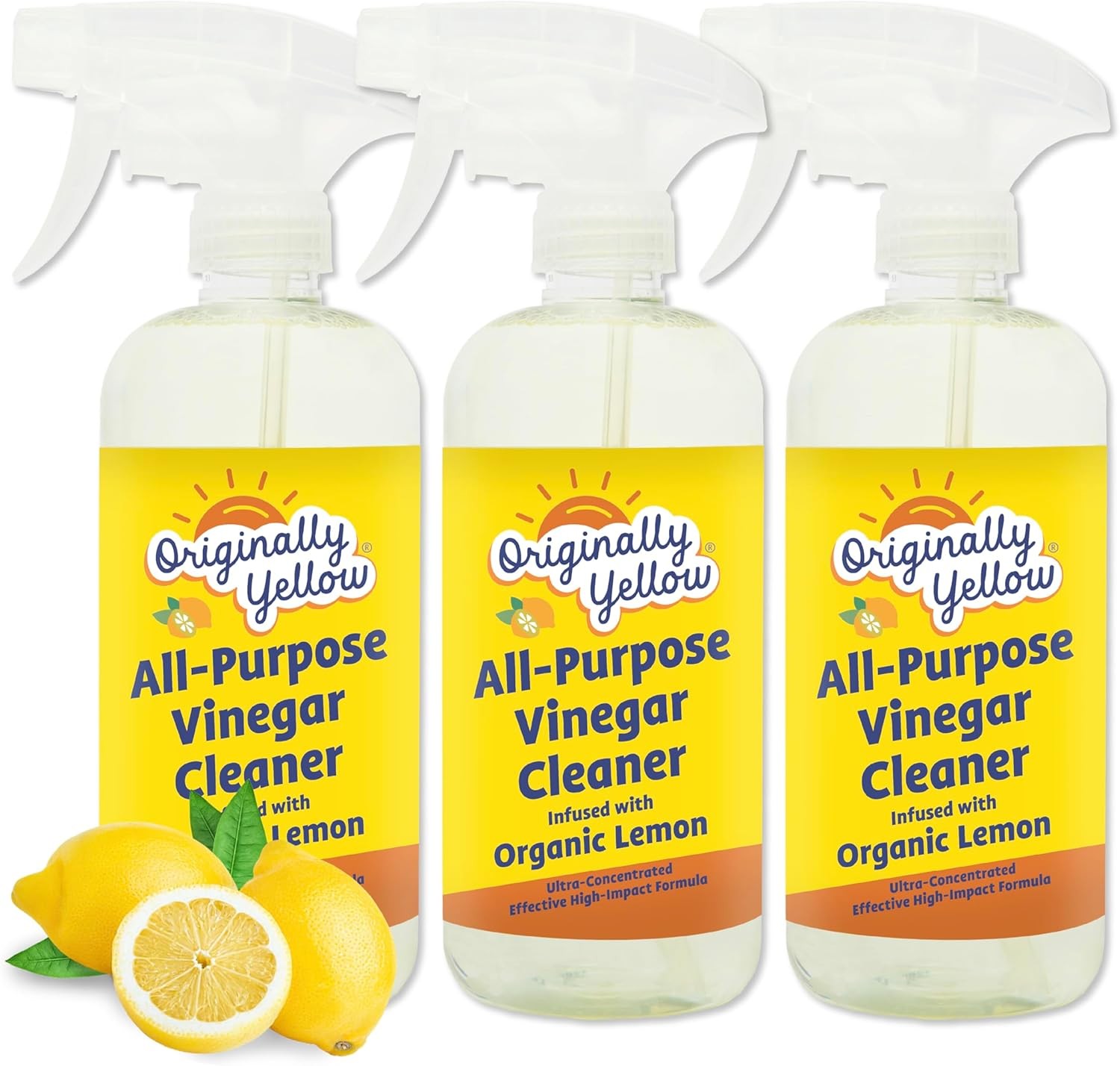 Originally Yellow Vinegar All Purpose Cleaner Spray 3 Pack