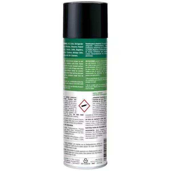 Simple Green 20oz Foaming Coil Cleaner Aerosol Pro Strength Ready to Use Formula