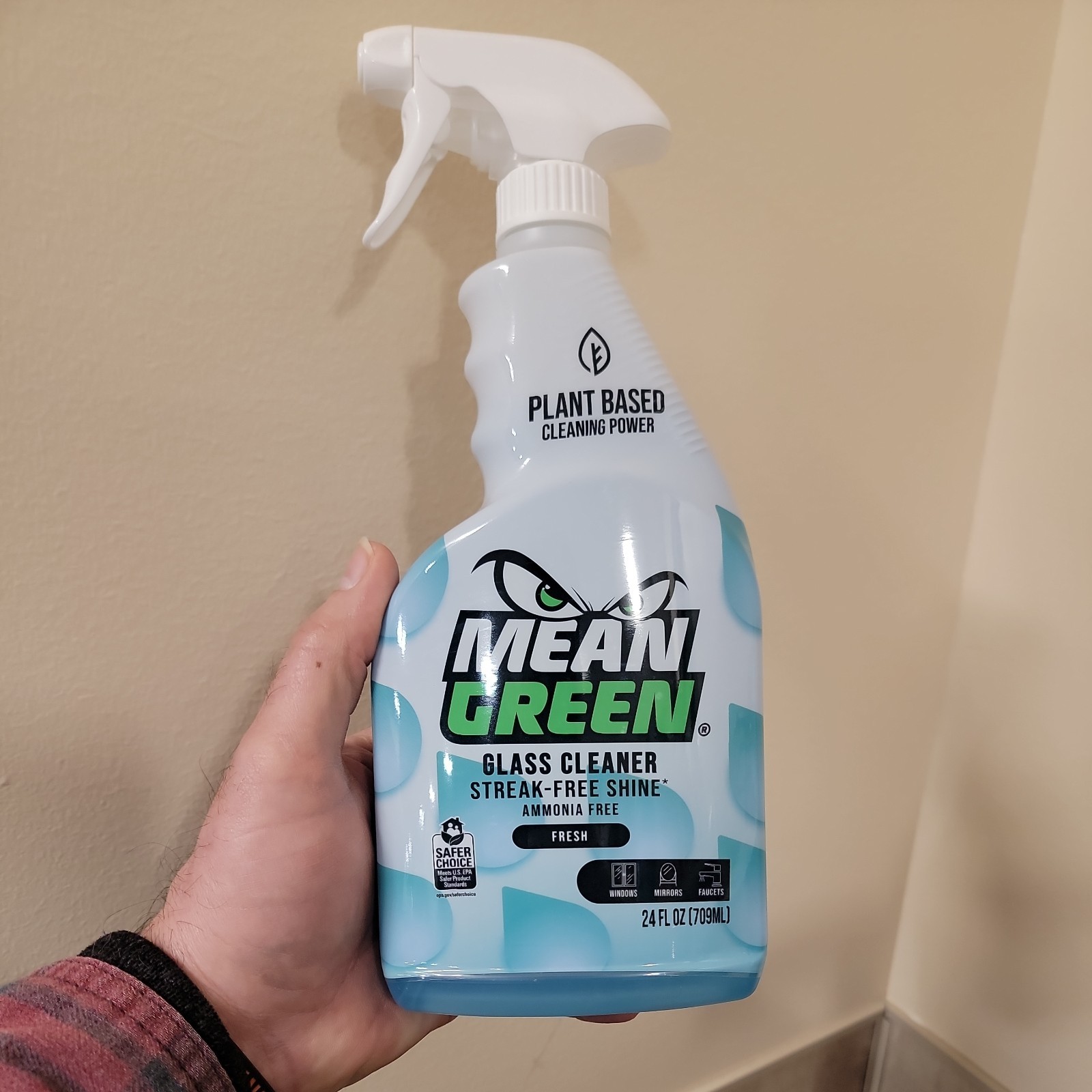 Mean Green Refillable Ultra Powered CONCENTRATE Glass Cleaner, Fresh, 14.3 Ounce