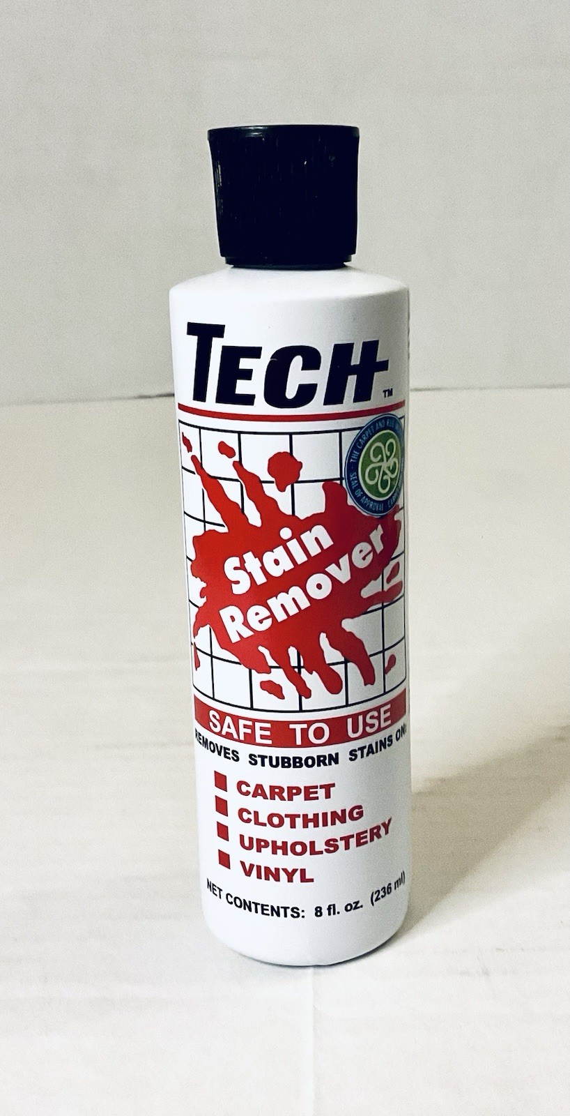 TECH STAIN REMOVER FOR STUBBORN STAINS SAFE TO USE 8 FL OZ