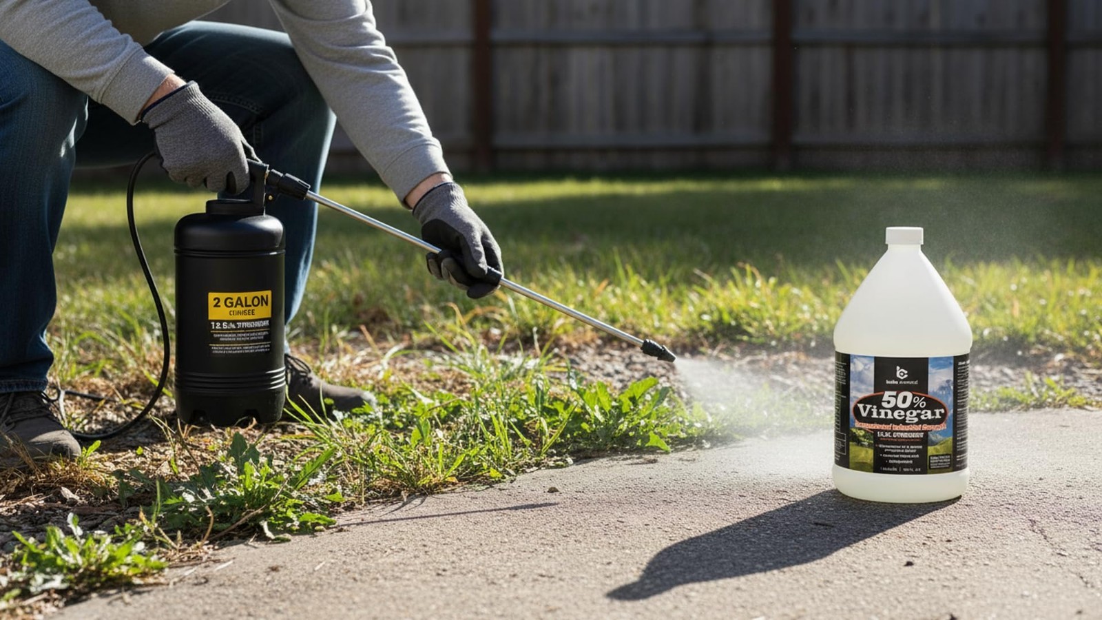 50% Pure Concentrated Vinegar – 125x Stronger Cleaner for Indoor & Outdoor Use (