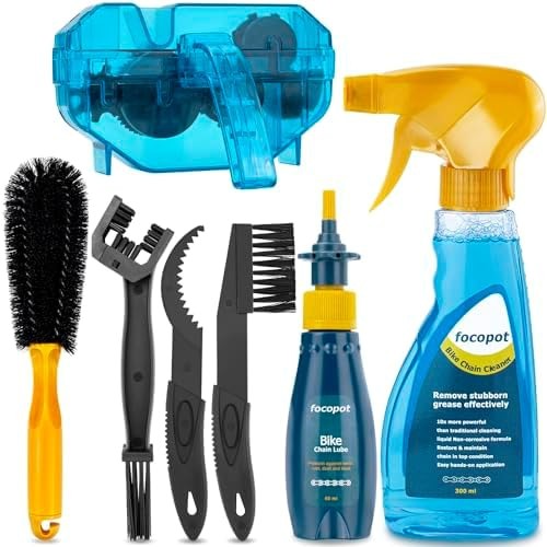 focopot Bike Cleaning Kit Including Bicycle Chain Cleaner Degreaser,Cycling C…