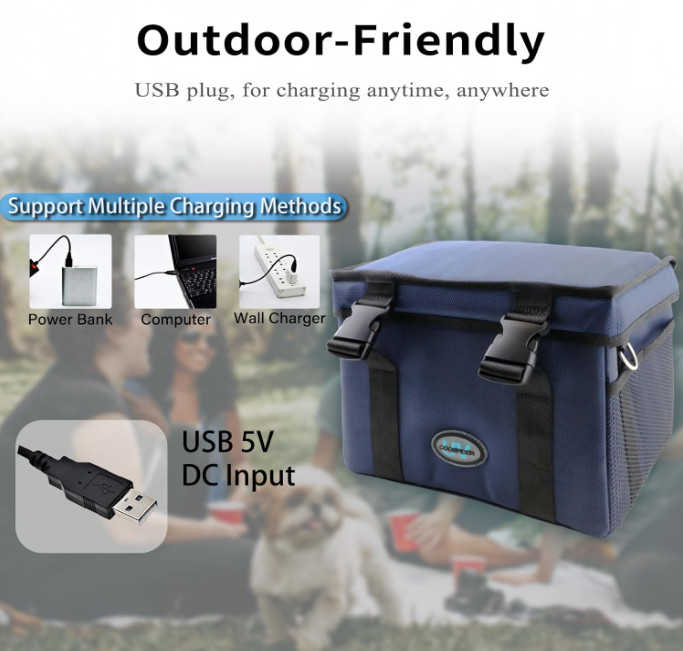 3 Gallon UV Light Sanitizer Ozone Box Portable Foldable UVC Cleaner Bag 12L Blue