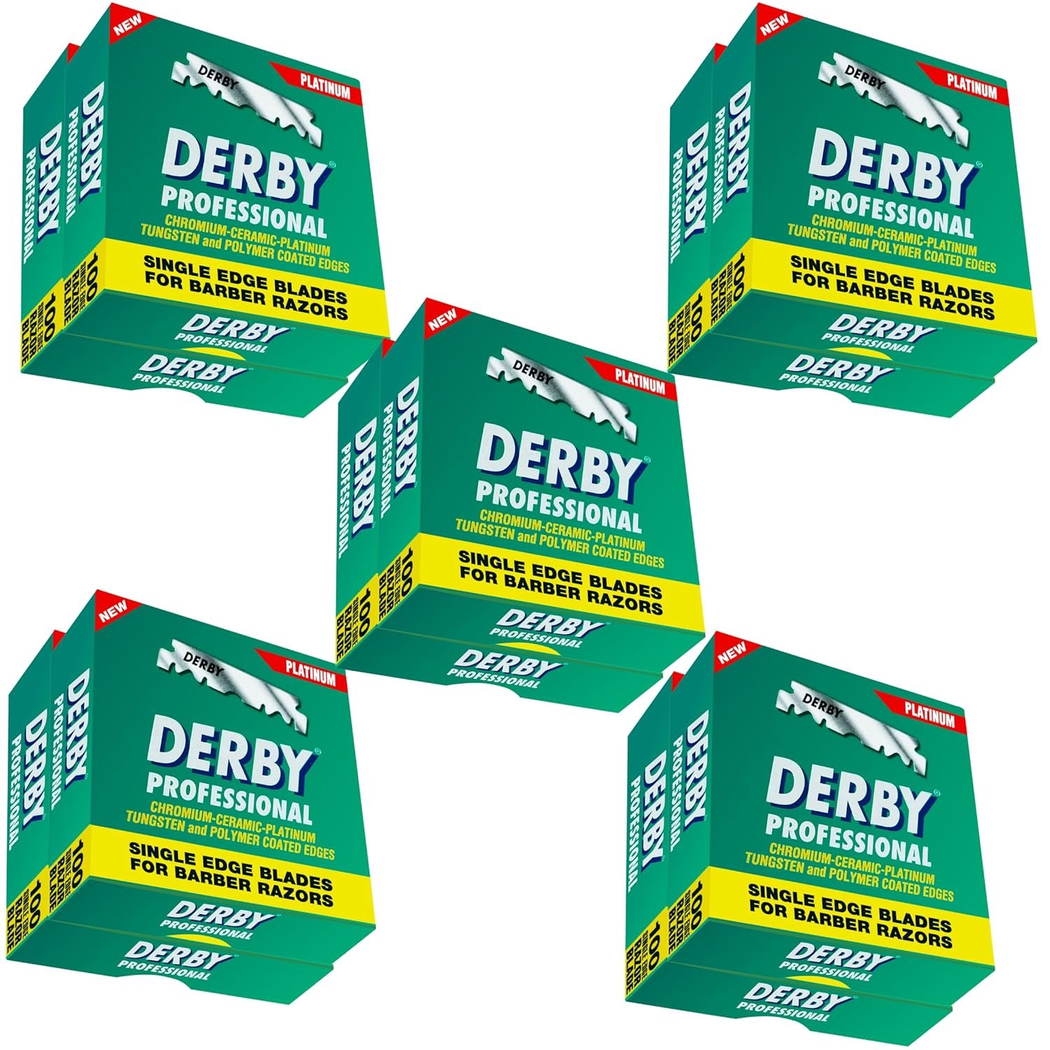 1000 “Derby Professional” Single Edge Razor Blades for straight razor