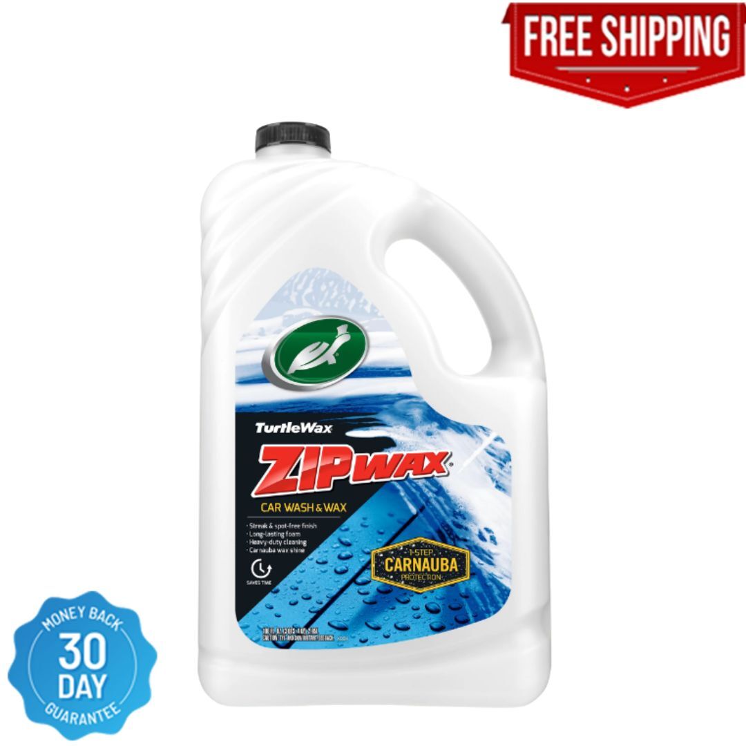 Turtle Wax Zip Wax Quick and Easy Car Wash and Wax, 100 oz