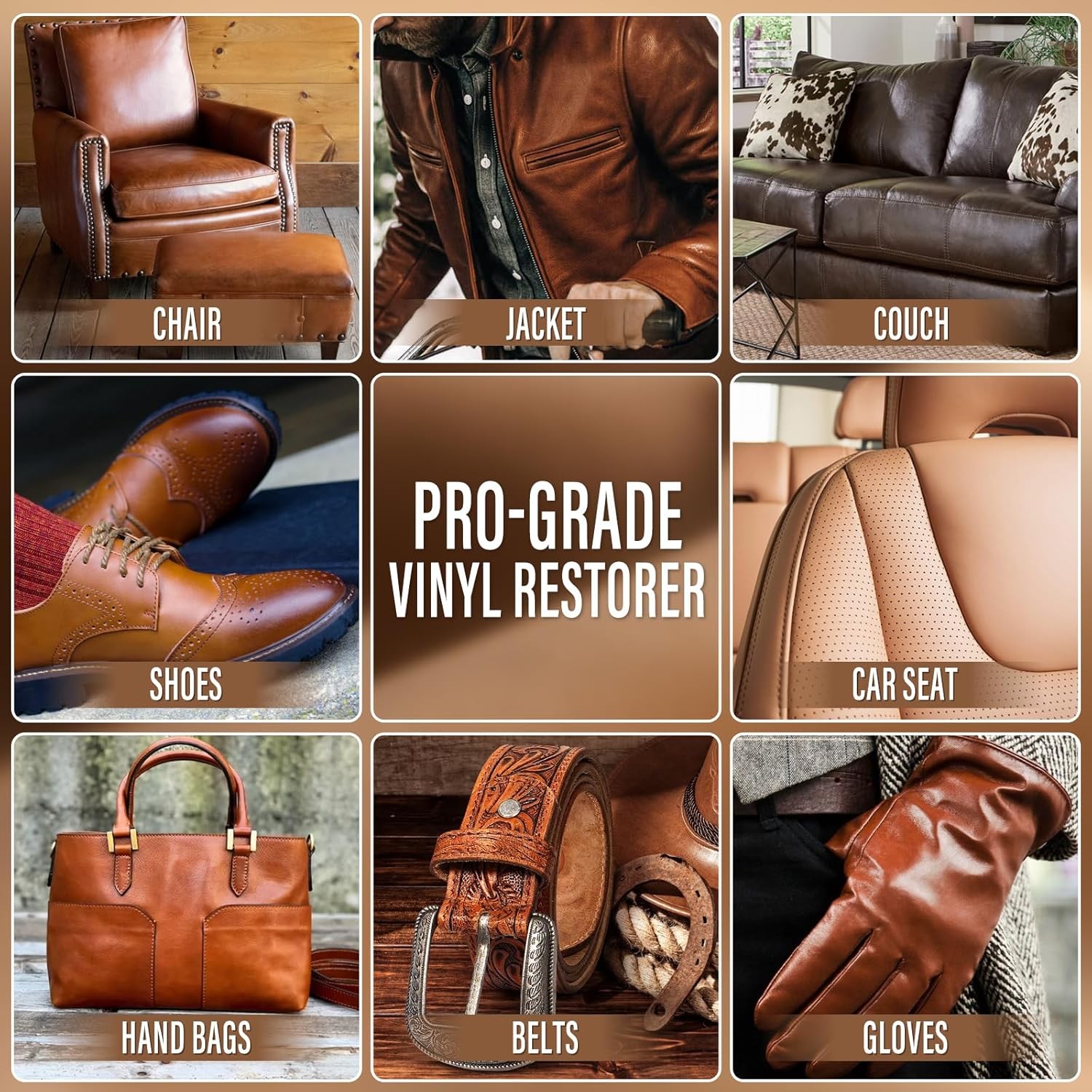 Brown Leather Repair Kit, Faux Leather Chair & Couch Repair Color: No.02 Brown