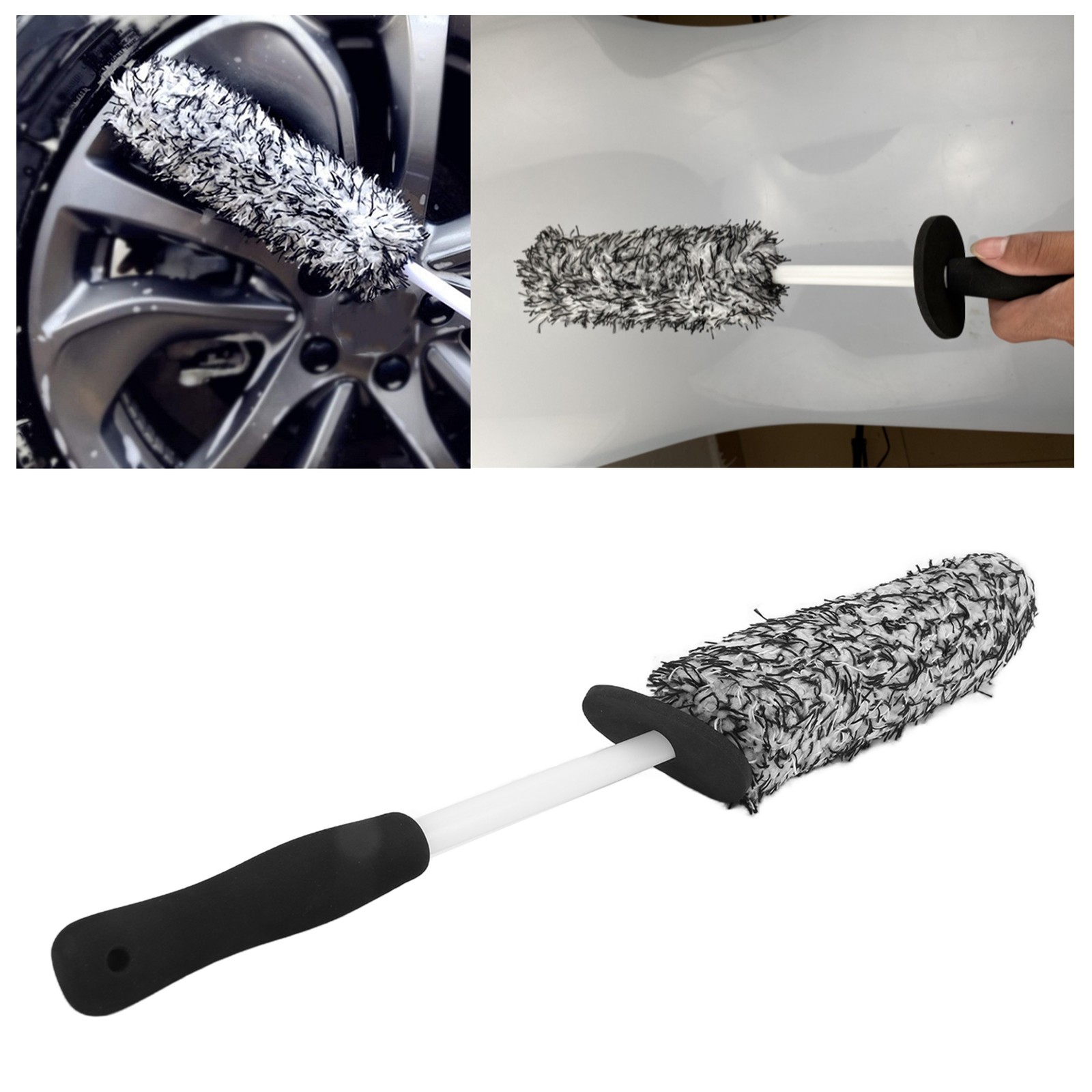 Rim Detailing Brush 42cm/16.5in Length Tire Scrub For Chassis For Bumper Fo TWGQ