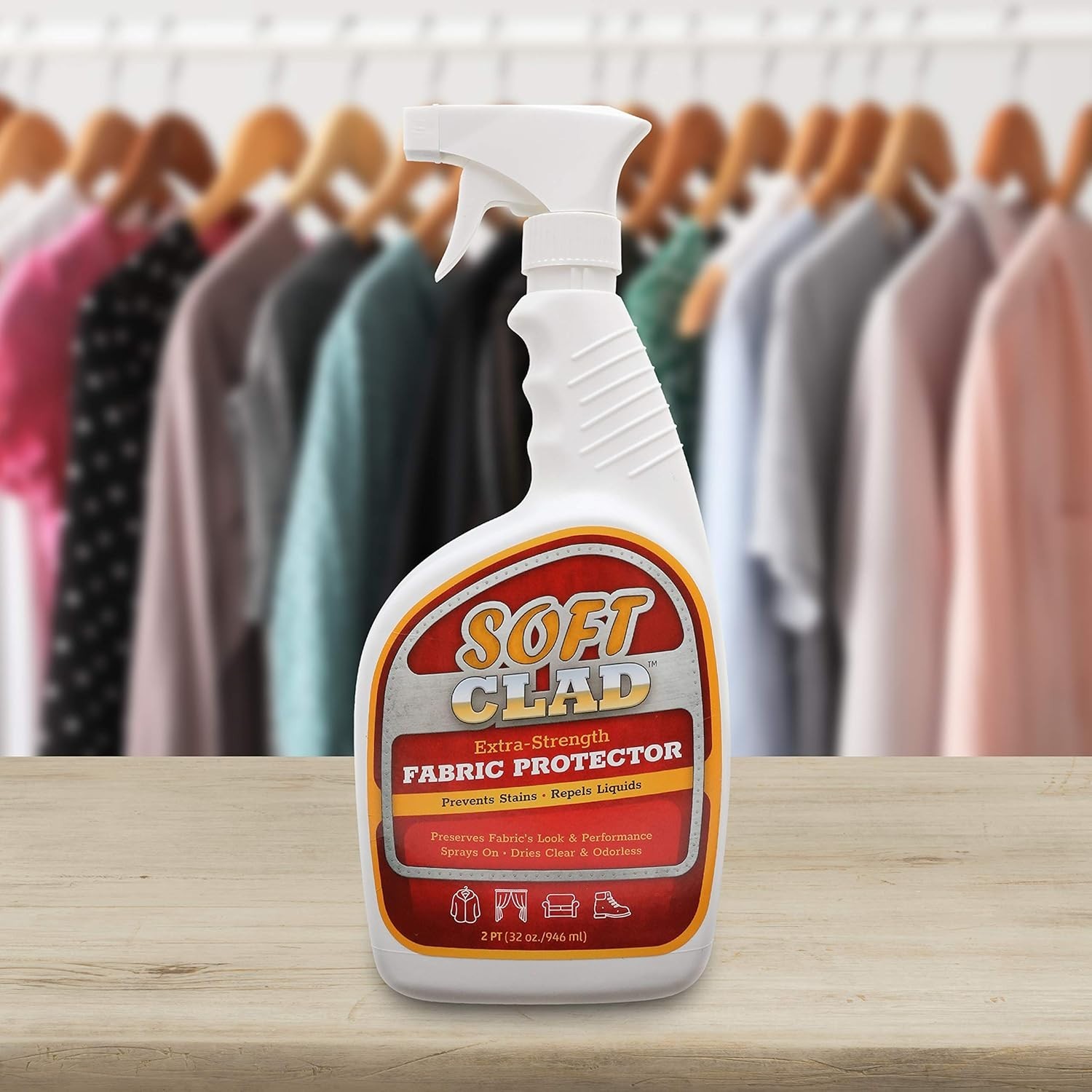 SoftClad 32oz Fabric Protector Spray – Extra Strength Stain Guard & Repellent
