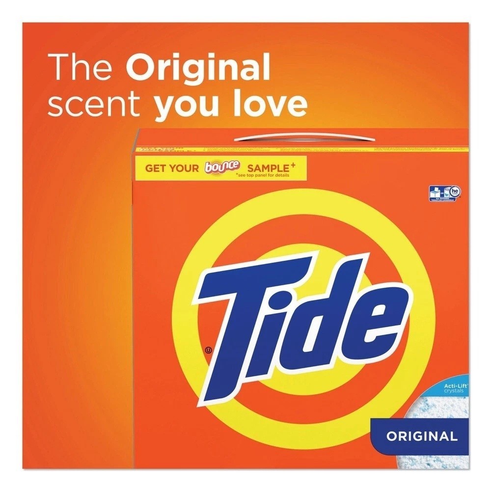 Tide 49340 1.5 oz Original Powder Laundry Detergent 156 Vending Boxes New