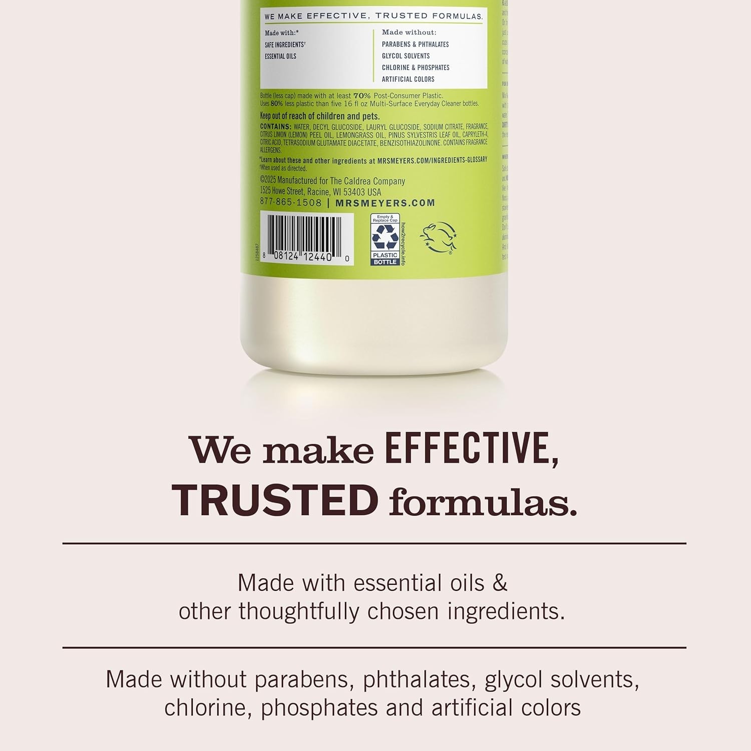 Lemon Verbena Multi-Surface Cleaner Concentrate – Eco-Friendly 32 Fl Oz – 2 Pack