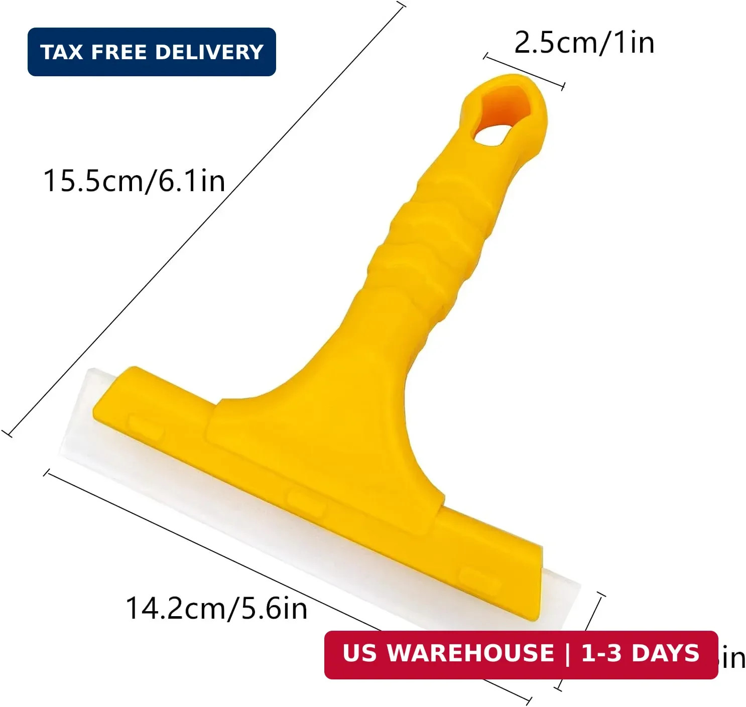 CCyanzi Silicone Blade Small Squeegee, Shower Glass Squeegee, Window Tint, for W