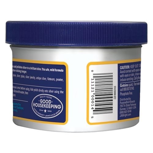 Wright’S Silver Cleaner and Polish Cream, 8 Ounce, Gently Clean and Remove Tarn