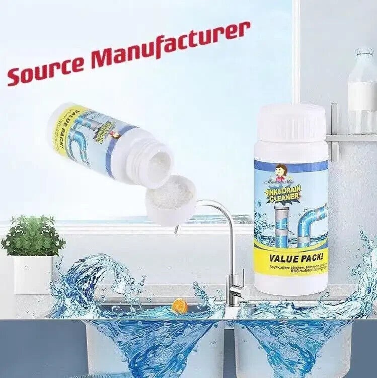 2pc Wild Tornado Powerful Sink &Drain Cleaner High Efficiency Clog Remover&Clean