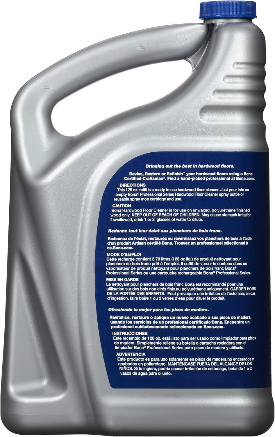 Professional Series Hardwood Floor Cleaner Refill, 128 Fl Oz