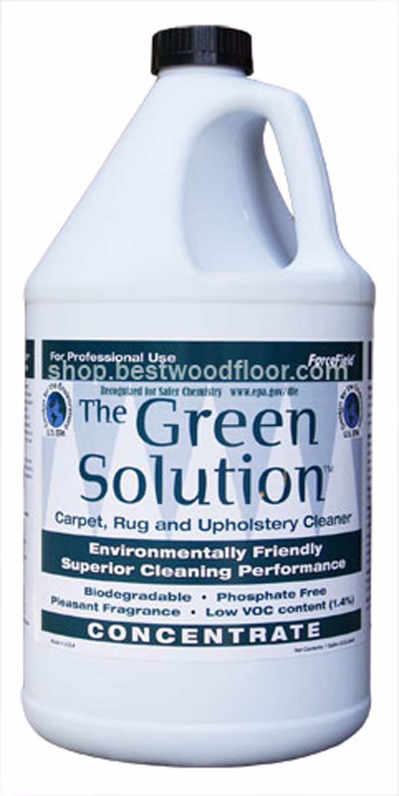 ForceField Green Solution Carpet/Fabric Cleaner Concentrate 1G + Spray Bottle