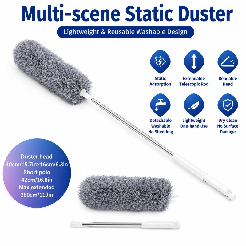Bendable Cleanable Electrostatic Precipitation Brush