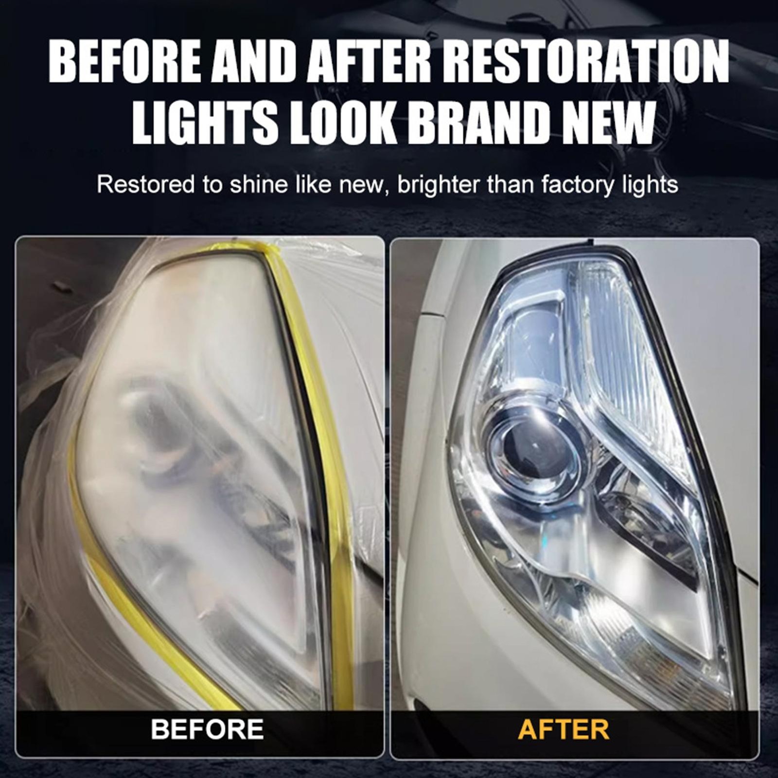 Car Headlight Restoration Cream 60ml Restorer Lens Cleaner Repair Polish