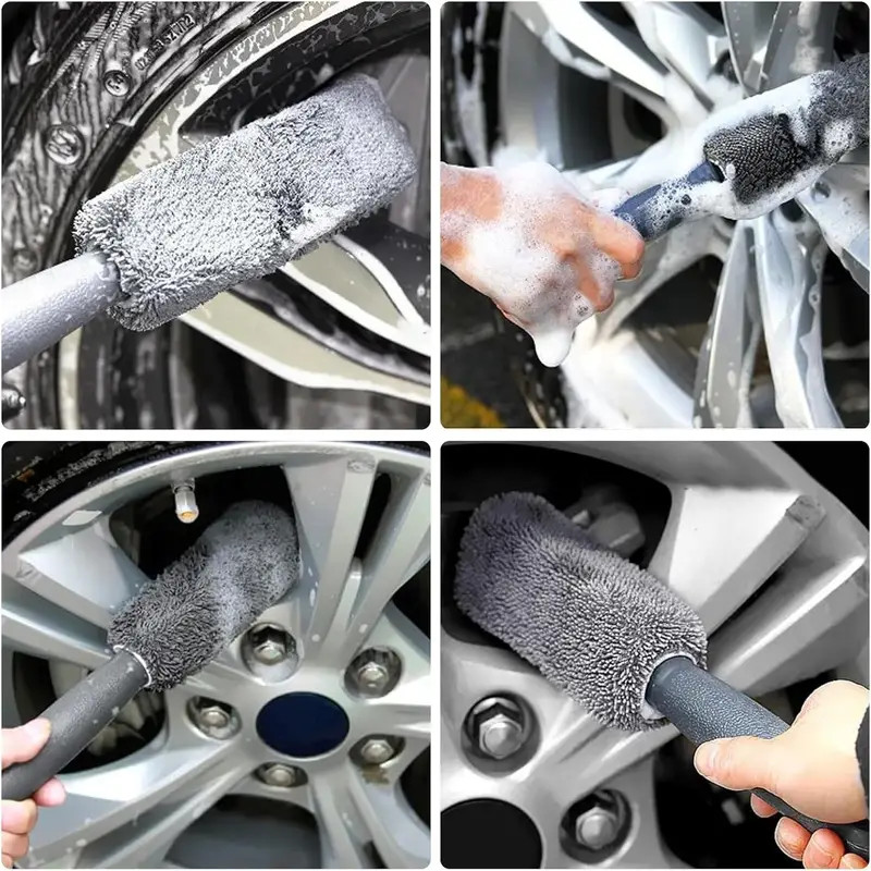 12Pcs Car Wash Detailing Tool Brush Tire Auto Washing Kits Vehicles MultiPurpose
