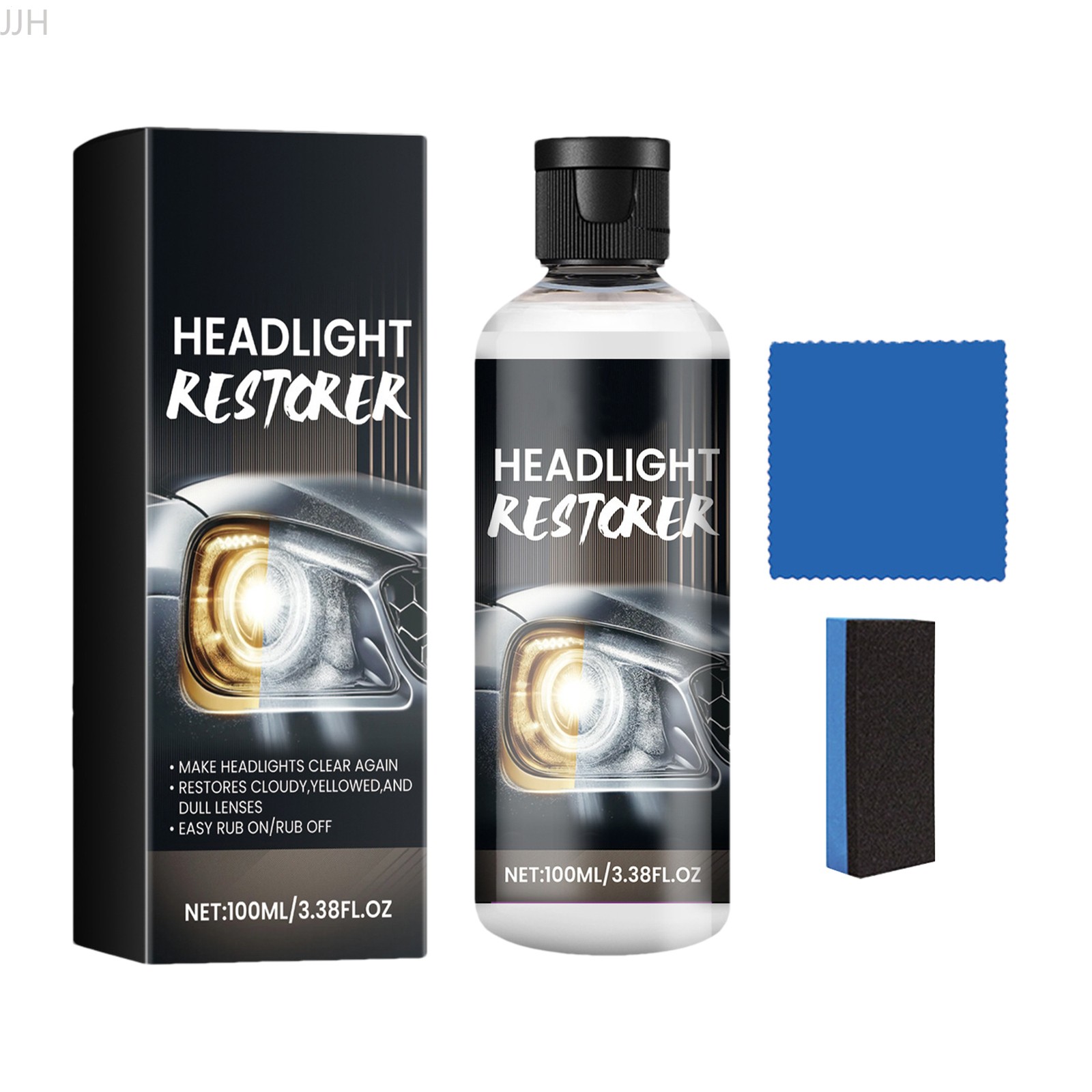 Car Headlight Polish Repair Fluid – Scratch Removal & Lens Renovation Cleaner`