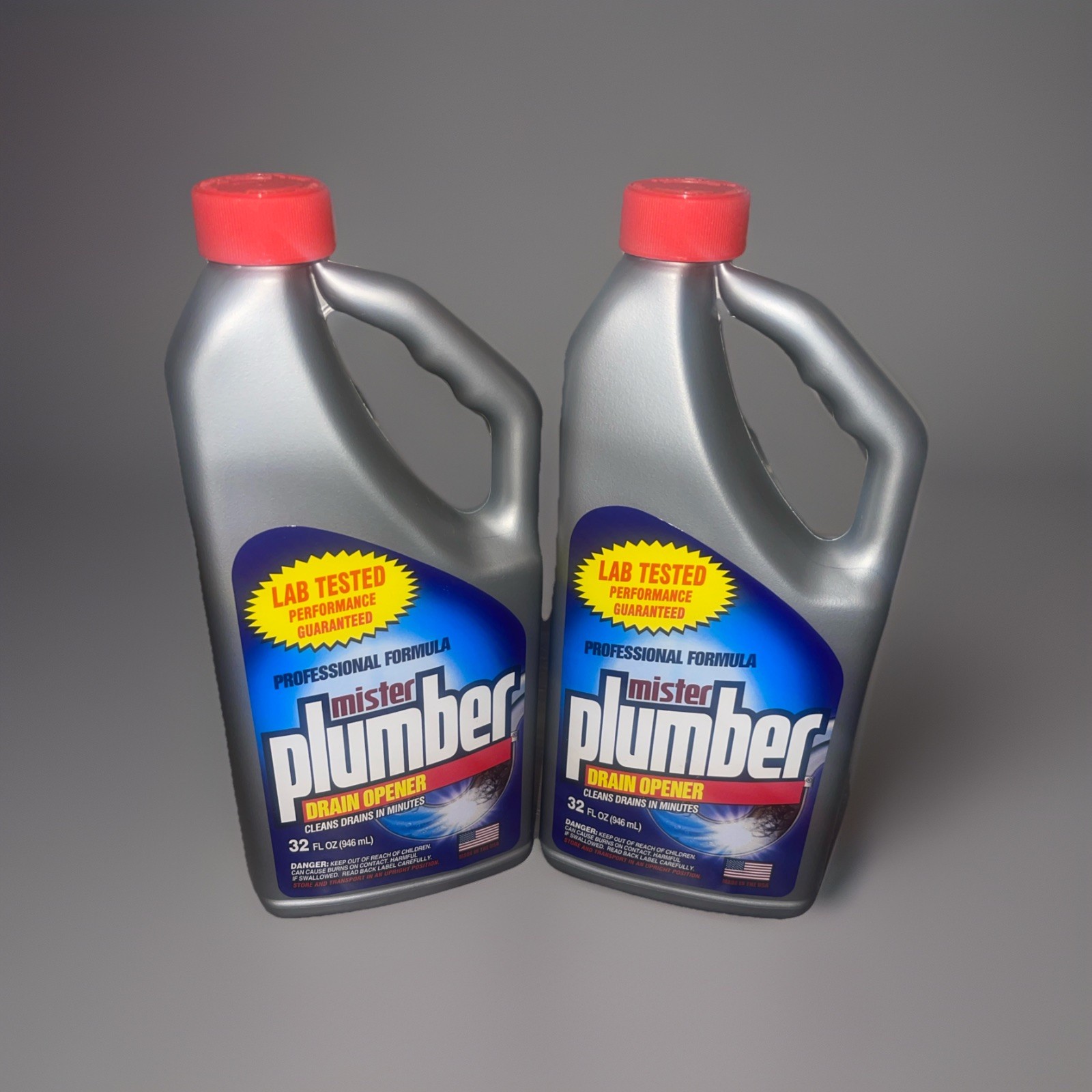 Septic Safe Drain Cleaner 2-Pack – 32oz Each Liquid Pipe & Clog Solution
