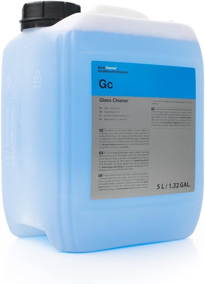 Pro Glass Cleaner 5L Streak-Free Formula – Removes Grease, Bugs, Oil