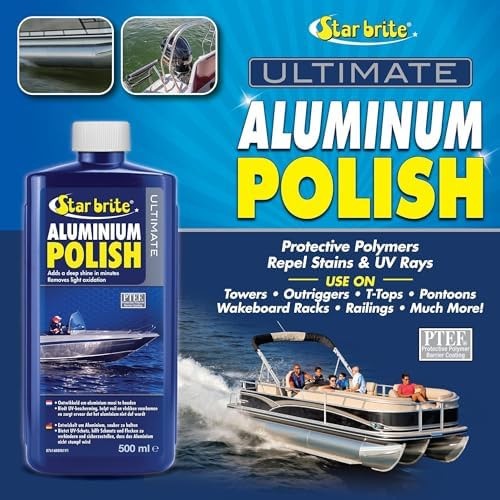 STAR BRITE Ultimate Aluminum Polish Adds a Deep Protective Shine, Removes Lig…