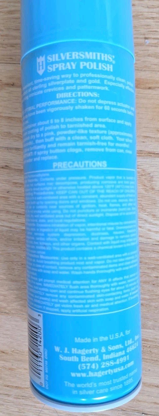 Hagerty 14.5 Oz Silversmiths’ Spray Polish w/ R-22 Tarnish Preventative