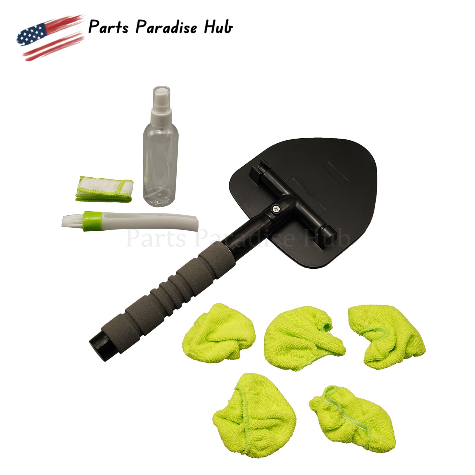 Cleaning Tool Kit Windshield Car Window Glass Wiper Cleaner Brush Pad Extendable