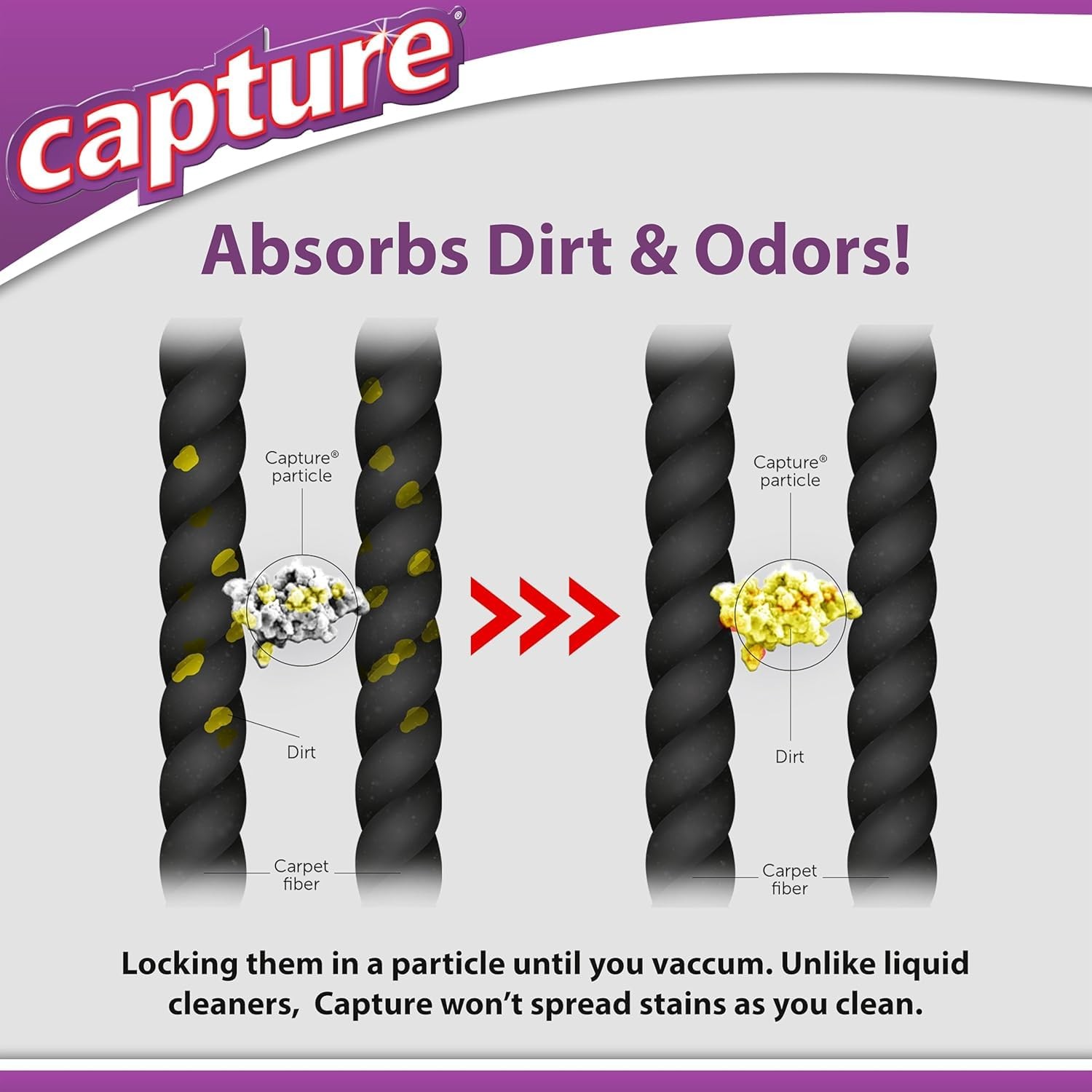 Carpet & Rug Dry Cleaner w/Brush – Carpet Deodorizer & Freshener Powder – Spo…
