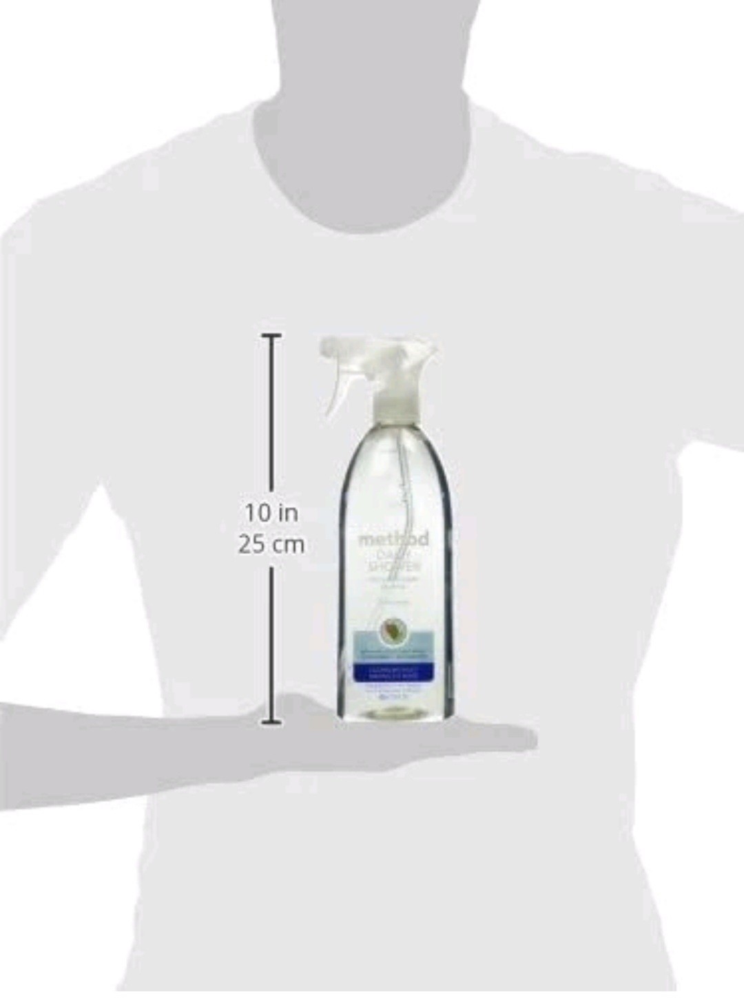 4X Method Daily Shower Spray Cleaner No Rinse Plant Based Ylang Ylang 28 fl oz
