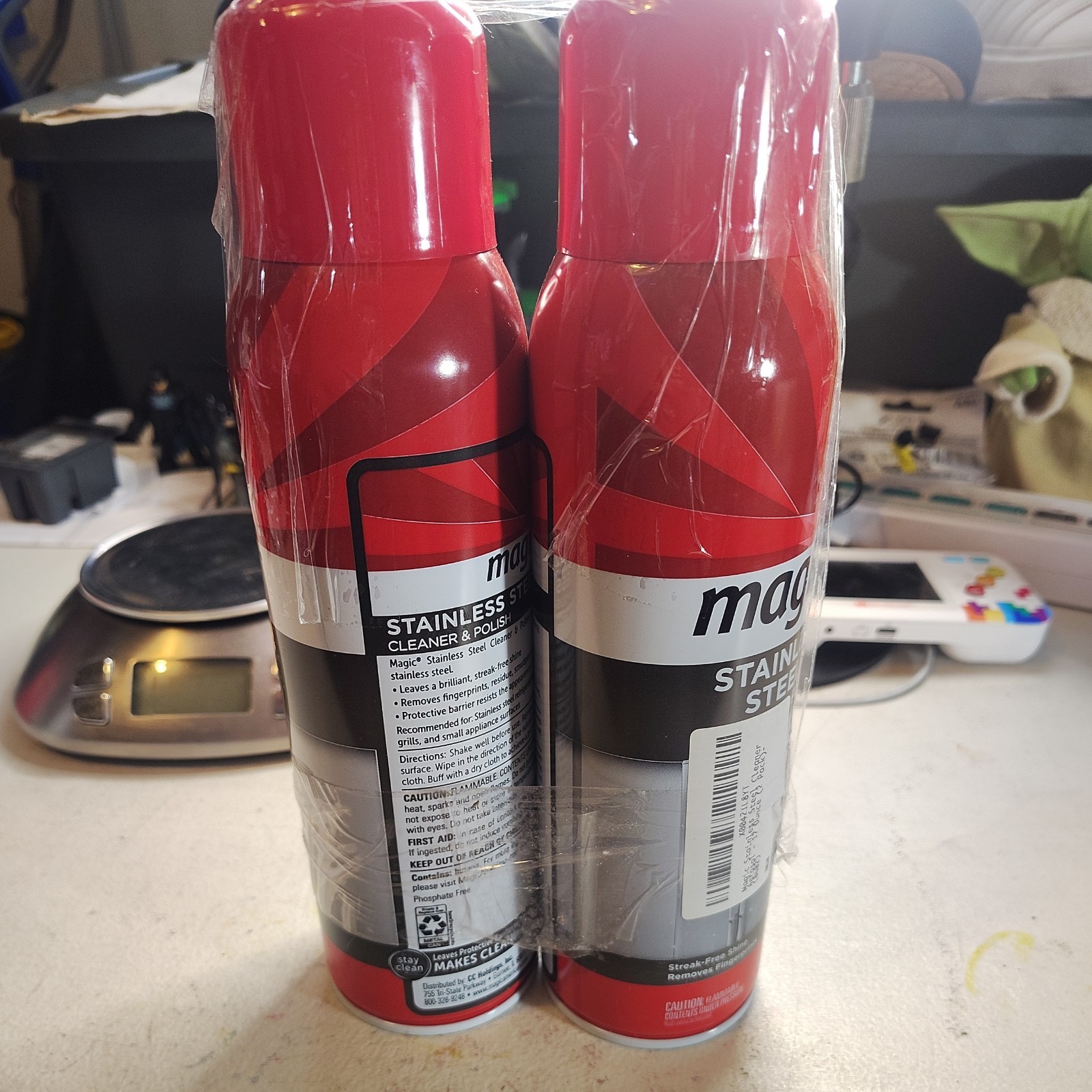 (2-Pk) Magic® STAINLESS STEEL Range Appliance POLISH & CLEANER Shine Protect