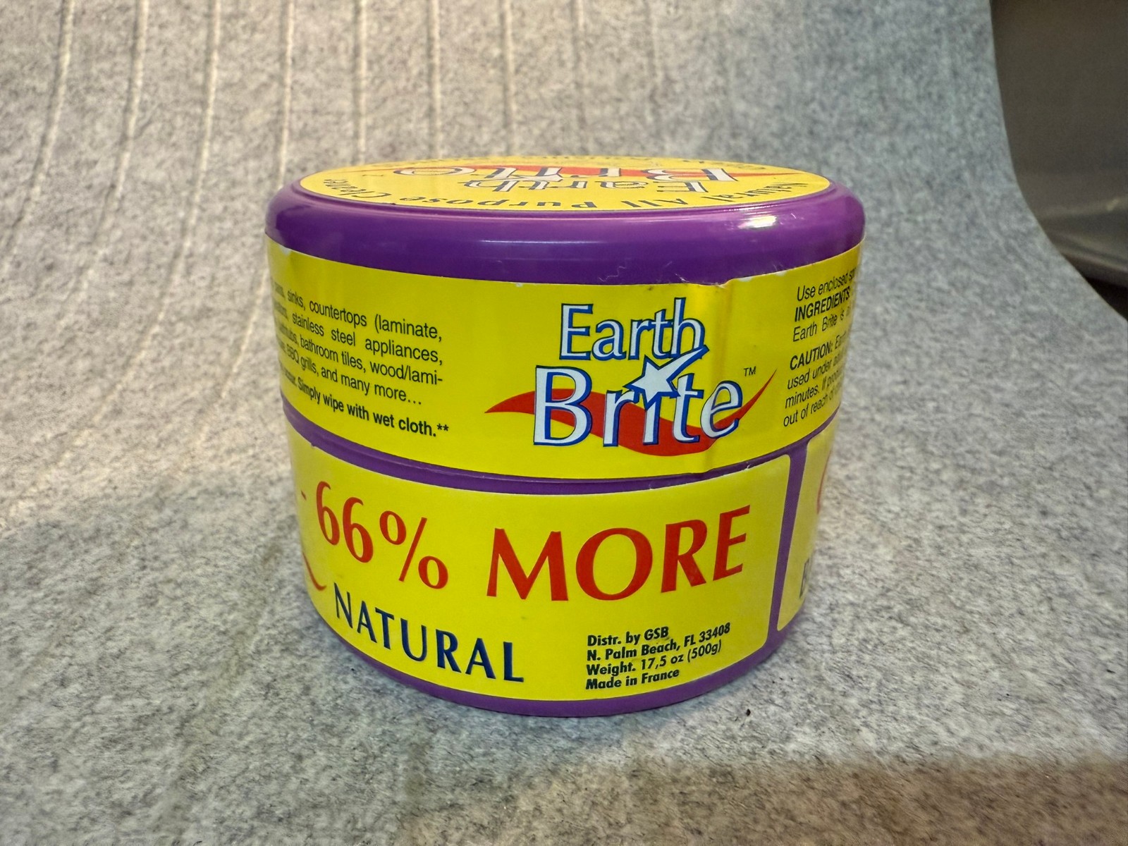EARTH BRITE Original Natural All Purpose Cleaner 17.5 Oz. France NEW