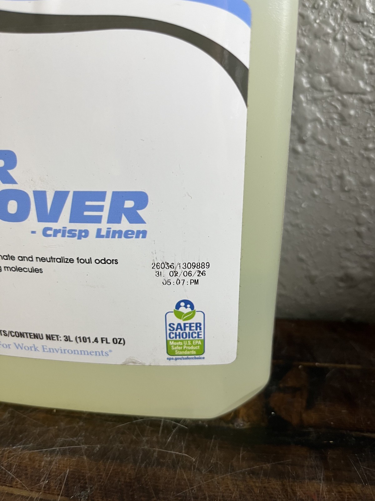 State Industrial Ecolution Odor Remover Crisp Linen Concentrated 3L #124816