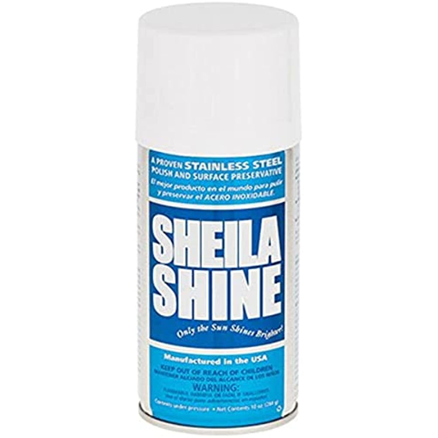 Sheila Shine 10 oz Aerosol, Stainless Steel Cleaner and Polish, 10 oz.