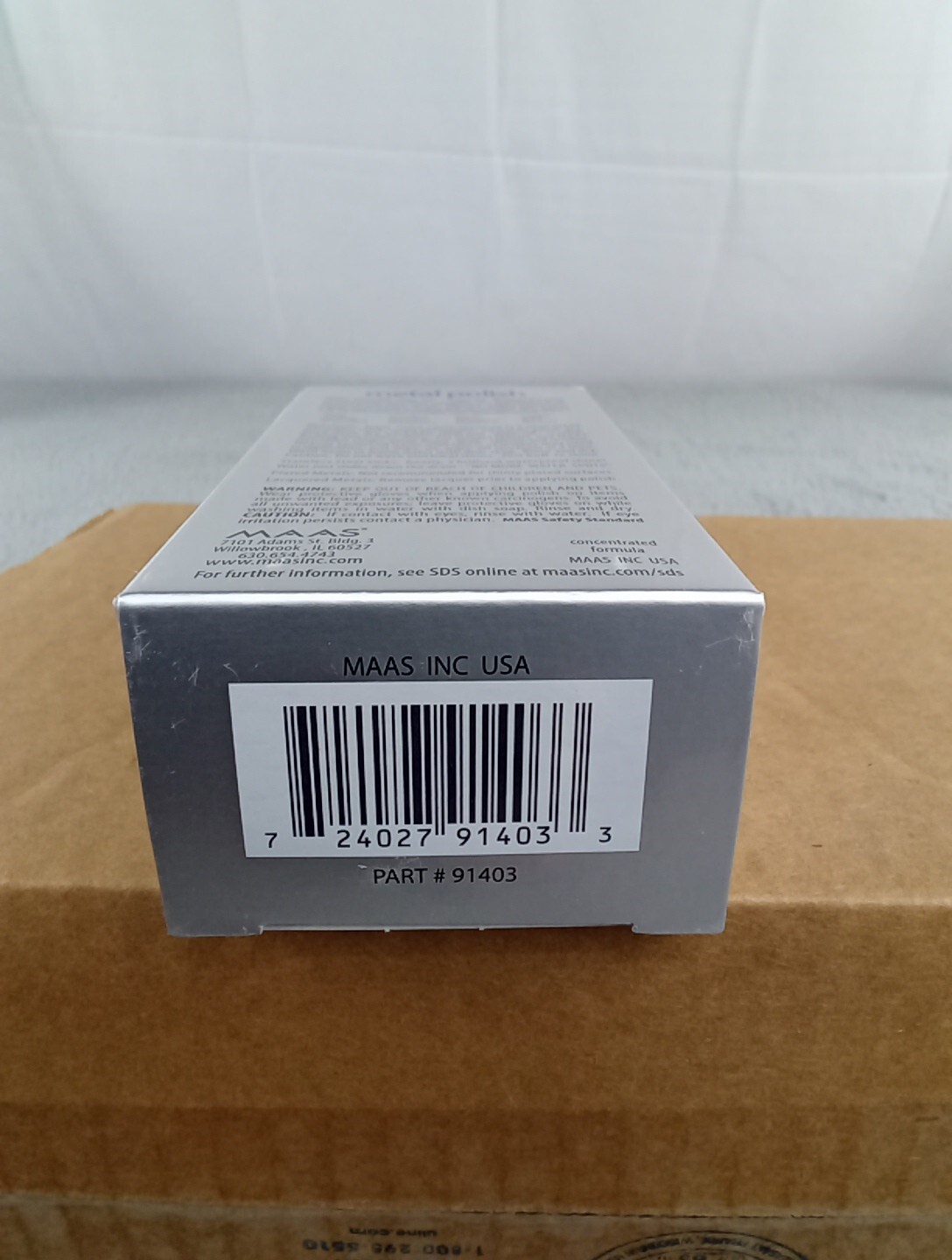1x Maas Metal Polish 2oz Tube Multi-Surface All Metal French Lavender