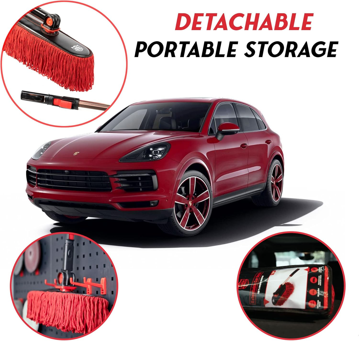Car Duster Exterior Scratch Free,Soft Car Brush Kit for Truck,Suv,Rv and Motorcy