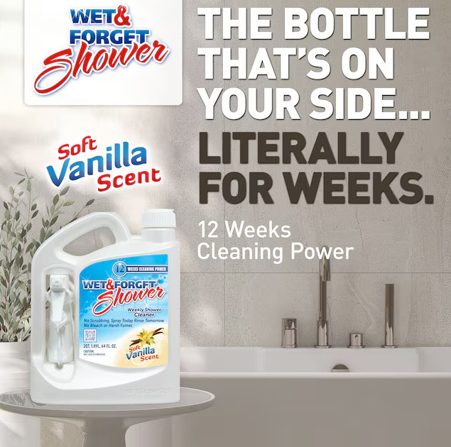 Wet & Forget 64 Fluid ounce(s) Soft vanilla essence Shower and Bathtub Cleaner