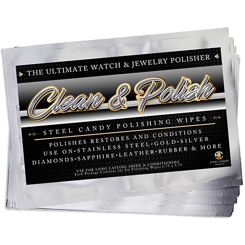 Jewelry Polishing Wipes by Steel Candy Polishes Watches Gold Silver Diamonds