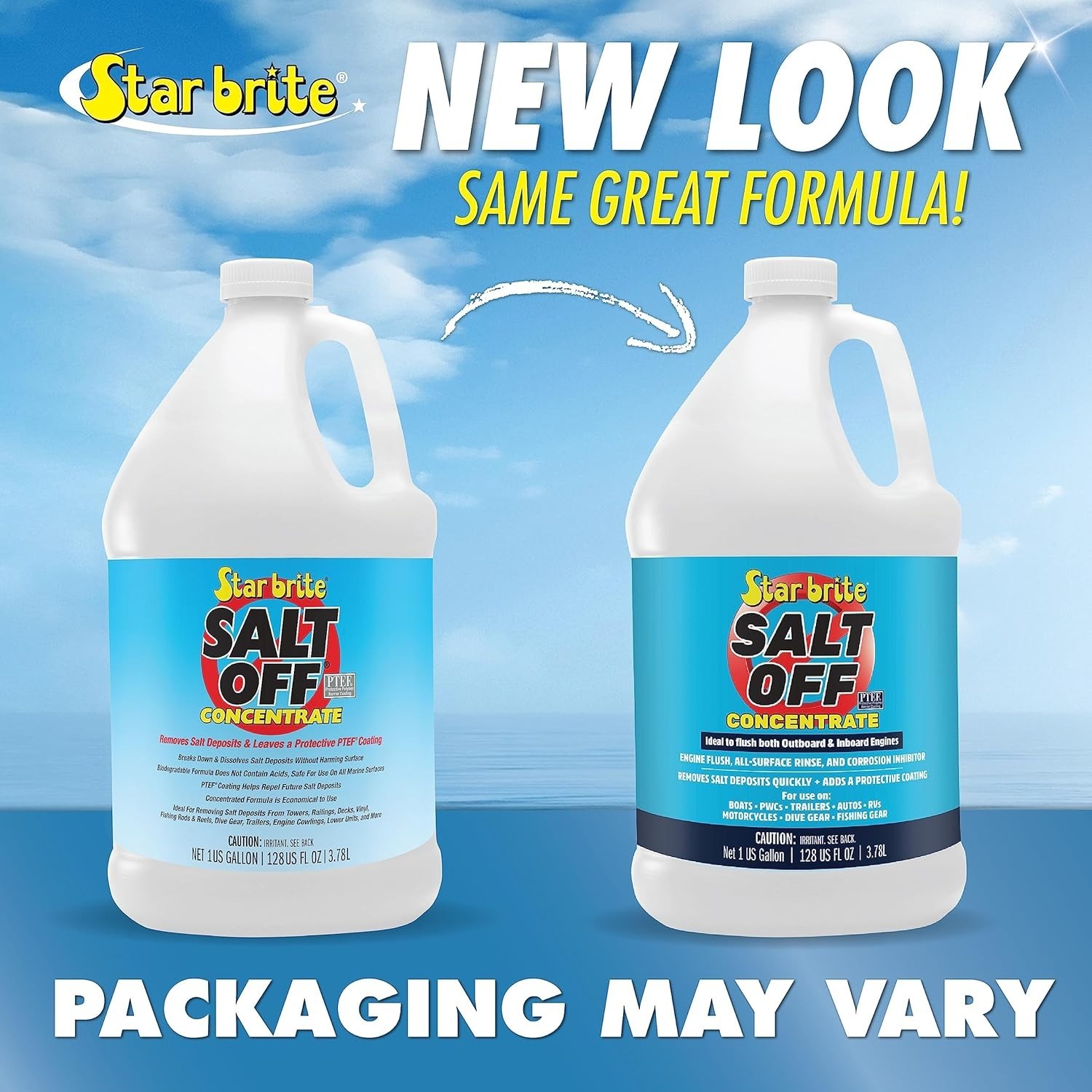 Salt Off Concentrate Salt & Engine Flush 128 OZ Gallon for Boats, Vehicles, T…